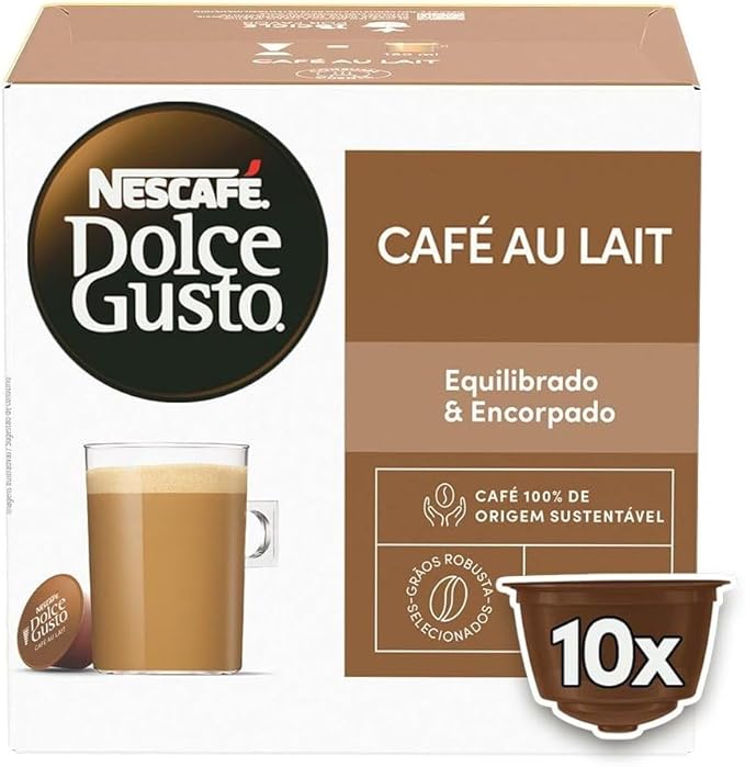 Dolce Gusto Nescafe Café Au Lait 10 Cápsulas